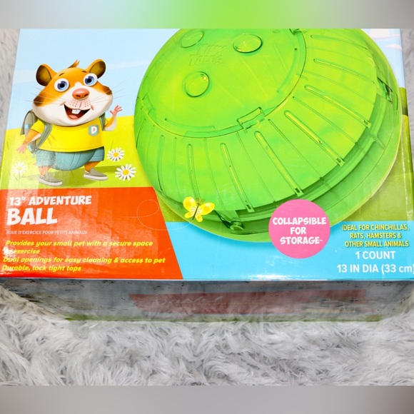 All Living Things Tiny Tales 13" Small Pet Exercise BALL - Picture 7 of 9